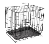 HANABASS 1 Set Folding Dog Cage Durable Iron Wire Pet Crate for Dogs Cats Convenient Assembly Storage Safe Edges Like Space for Housebreaking for Indoor Outdoor Use