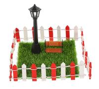 HANABASS 1 Set Miniature Street Chair Realistic Doll House Decorations for Mini Gardens Yards and Courtyards Includes Lawn Fences Photo Prop for Scale Dollhouses Random Color