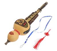 HANABASS 1 Set Professional Chinese Traditional Hulusi Instrument for Beginners Natural Gourd Flute Accurate Sound for Music Lovers and Students