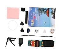 HANABASS 1 Set Ukulele Accessories Kit Includes Capo Picks Strap and Strings Lightweight Durable Instrument Playing Tools for Easy Ukulele Performance