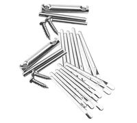 HANABASS 10 Sets DIY Small Key Kalimba Finger Piano for Beginners Lightweight Portable Thumb Pianos with Smooth Edges Musical Instruments for Adults and Gift