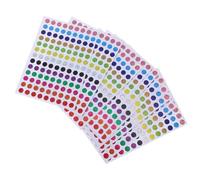 HANABASS 100 Sheets Laser Self-Adhesive Round Stickers, Tiny Colourful Dot Labels for Customising Planners, Flexible Mini Circle Coding Stickers for Party Venues and Festive Decorations