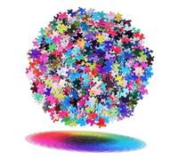 HANABASS 1000piece Adult Jigsaw Puzzle Hard Jigsaw Puzzles for Adults Rainbow Gradient Circle Safe for Boys and Girls