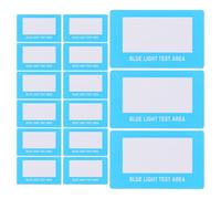 HANABASS 100Pcs Blue Light Tester Cards for Glasses and Lenses Anti Blue Light Detection Accessory for Home and Clinic Use Lens Test Tool Verification