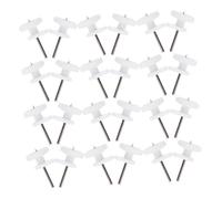 HANABASS 100pcs Concrete Hooks for Hanging Non-Trace Hanging Hook Mini Size User-Friendly White Abs Steel Picture Frame for Oil Painting Frame