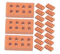 HANABASS 100pcs Miniature Brick Building for DIY Micro Landscaping Simulation Mini Building Blocks for Sand Table Architectural Models and Villa Layouts Authentic Mini House Decor