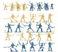 HANABASS 100pcs Pirate Toy Set, Mini Skeleton Warrior and Soldier Figures for Tabletop RPG Diorama, Fantasy Undead Action Figures for Kids Imaginative Battle Play