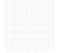 HANABASS 100pcs PVC Hanger End Caps Wire Screw Covers with Wear Resistance for Industrial Products and Laundry Rack, Easy to Carry 5mm Round Protective Sleeve for Clothes Hanger Hooks