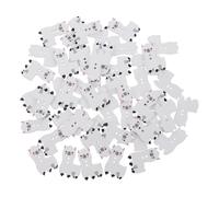 HANABASS 100pcs Wood Buttons Craft Decoration Alpaca Shape White for DIY Handmade Decoration Sewing Novelty Cartoon Suitable for New Crafters and Experienced Sewer