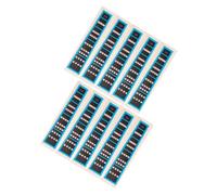 HANABASS 10Pcs 1/8 Violin Scale Stickers Blue Edge Learn Violin Sticker Fretboard Note Labels Fiddle Finger Guide for Beginners Practice