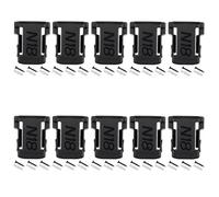 HANABASS 10pcs 10pcs Battery Storage Holder Rack for 18v Lithium-ion Batteries, Abs Material with Simple Design, Practical Use and Time-saving, for Panels and Workshops