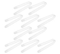 HANABASS 10pcs Acrylic Cactus Tongs for Succulent Transplanting with Precise Grip and Lightweight Design, Non-Slip Garden Tool for Indoor Garden and Greenhouse Plant Care