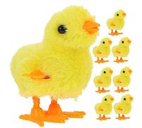 HANABASS 10Pcs Adorable Wind Up Chickens Easy to Use Clockwork for for Easter Celebrations and Playtime Fun