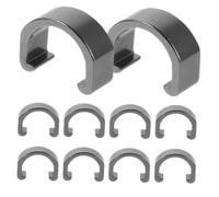 HANABASS 10pcs Aluminum Alloy Bicycle C Clips U-Shaped Cable Clamps for Brake Derailleur Shift Tubes Secure Tube Guide Buckle for Reliable Cable Management Mountain and Road Bikes