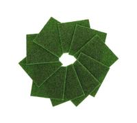 HANABASS 10pcs Artificial Moss Panels Fake Green Mat for Miniature Garden DIY Crafts Indoor Greenery Backdrop Wall Faux Turf Mat for Seasonal Home Decor