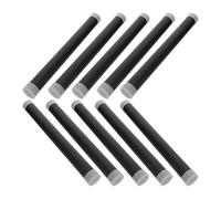HANABASS 10pcs Black Plastic Mailing Tubes with End Caps, Cylindrical Poster Storage Containers for Artwork and Blueprints, Portable Design for Document Mailing Cases and Home Office