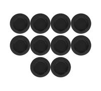 HANABASS 10pcs Black Rubber Piggy Bank Stopper Replacement Plugs for Deposit Box and Money Pot, round Shape, Smooth and Comfortable to Touch, Reusable Piggy Bank Accessories