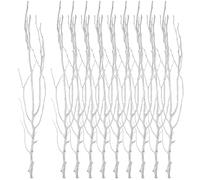 HANABASS 10pcs Curved Tree Branches White Wood Branches for Vase Filling Retain Natural Shape and Texture Decorative Flower Arrangement Accessories for Indoor Vase Display and Anniversaries