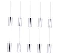 HANABASS 10pcs Fine Mist Spray Heads for Watering Bottles Durable Alumite Replacement Tops for Plants Bonsai and Household Cleaning Silver Spray Bottle Accessories