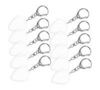 HANABASS 10pcs Guitar Storage Box Collection Case Electric Guitar Picks Case Plectrum Key Fob Mini Holder Picks Storage Pendant Jewelry Metal