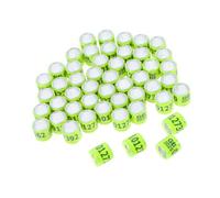 HANABASS 10pcs Lightweight Numbered Pigeon Leg Rings Standard Poultry Identification Bands Fade-resistant Foot Rings for Chicks Doves Parrots and Racing Pigeons