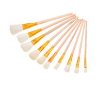 HANABASS 10pcs Manual Pollination Tool for Fruit Trees and Plants, Wood Material Pollinator Pen Fuller and Healthier Fruits, Reusable Brush for Professional Orchards and Outdoor Gardening