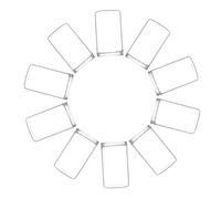 HANABASS 10Pcs Mini Glass Vases for Succulent Plants Hydroponic Landscape Bottles Decorative Jars for Small Spaces Tiny Flower Holders for DIY Micro Gardens