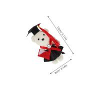 HANABASS 10pcs Mini Graduation Bear Dolls DIY Bouquet Decoration Safe and Material Adorable Male and Female Doctor Bears for Graduation Party Easy to Use