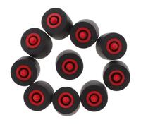 HANABASS 10pcs Pinch Roller for Recorders and Audio Devices, Replacement Plastic and Rubber Pulley Wheel for Tape Player, Convenient for Maintenance and Repair, Suitable for Radio and Tape