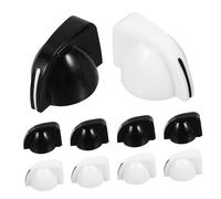 HANABASS 10pcs Potentiometer Knobs for Guitar Effect Pedal Control Chicken Head Knobs in White and Black Colors for Amplifier Volume and Tone Adjustments Music Studio Accessories