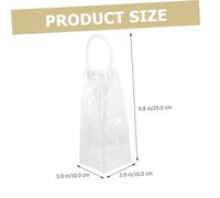 HANABASS 10pcs Pvc Reusable Wine Bottle Bags with Handles, Convenient Multi-function Packaging Bags for Shopping, Simple Design with Chic Details
