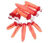 HANABASS 10pcs Realistic Prank Blood Hands for Halloween Decorations Horror Party Supplies Festival Cosplay Props Terrifying Accessories for Haunted House Setup Random Color