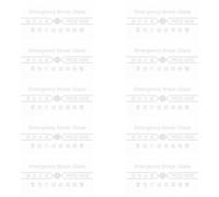 HANABASS 10pcs Waterproof Fire Alarm Switch Cover Replacement, High Temperature Resistant Manual Fire Alarm Break Glass Panel, Compatible Indoor/Outdoor Emergency Call Point Safety Glass