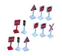 HANABASS 11Pcs Educational Traffic Sign for Lightweight Indicators Fun Learning Playset for Understanding present for Birthdays and Year