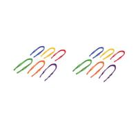 HANABASS 12 pcs Large Plastic Tweezers for Fine Motor Skills Development Montessori Educational Tool for Preschool Learning Classroom Sorting Nature Observation and Hand Eye Coordination