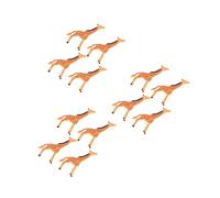 HANABASS 12 pcs Mini Giraffe Decoration Figurines for Dollhouse Jungle Animal Micro Landscape DIY Home Decor Photography Props with Intricate Realistic Details