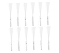 HANABASS 12 Pcs White LED Fiber Optic Sticks for Parties and Concerts Multi-mode Flashing Light Wands for Festivals Weddings and Night Events Eye-catching Glow Accessories