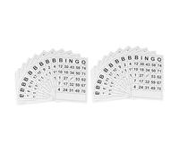 HANABASS 120Pcs Interesting Bingo Cards for Family Gatherings Fun Party Game Accessory Premium Paper Sheets for Adults Unique Center Design