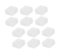 HANABASS 12pcs Blank Acrylic Dice Smooth Polished Surface for DIY Engraving Educational Board Games Teaching Tools and Fun Activities