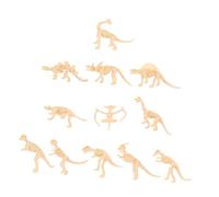 HANABASS 12pcs Mini Dinosaur Skeleton Figurines Realistic Dinosaur Skeleton for Boys and Compact and Safe Playset