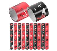 HANABASS 12pcs Ninja Slap Bracelets for Kids Colorful Snap Bands Fun Designs for Birthday Parties Ninja Themed Events and Party Favors