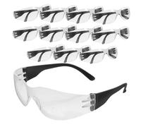 HANABASS 12pcs Safety Goggles with Clear Lenses Elastic Arms and Soft Nose Pads Protective Eyewear for Childrens Science Labs School Projects Chemistry and Outdoor Activities