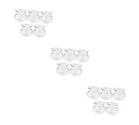 HANABASS 15 Pcs Miniature Glass Fish Tanks for DIY Mini House Lightweight Desktop Ornaments with Smooth Surface Sturdy Transparent Fish Bowls Goldfish Tank Accessories