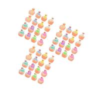 HANABASS 150 pcs Mini Glow Dark Resin Ducks Sturdy Luminous Miniature Animal Figures for Fairy Garden Dollhouse Outdoor Decor and Holiday Displays