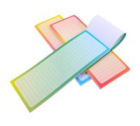 HANABASS 150 Sheets Grocery List Fridge Notepad with Magnet Magnetic Note Pad with Pen Holder Assorted Colour Soft Magnet Paper for Meal Planning and To-do Lists