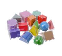 HANABASS 15pcs Translucent Geometric Light Table for Detachable Shapes with Visual Learning for Sensory Play Educational Manipulatives for Teaching Geometry and Stimulating Imagination
