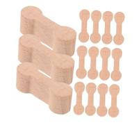 HANABASS 15pcs Wooden Train Track Connectors Replacement Parts for Secure Stable Connection Compatible Decorative Track Adaptors for Creative Imaginative Play and Fine Motor Skill