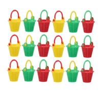 HANABASS 18pcs Micro Landscape Ornament Miniature Garden Decorations Decorative Bucket Miniature Bucket Model Dollhouse Garden Accessories Beach Decor Plastic