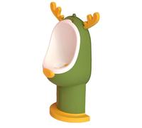 HANABASS 1Pc Adorable Cartoon Elk Boy Urinal Potty Trainer Wall Mounted Standalone Design for Easy Toilet Training Sturdy Durable Fun Pee Train Tool for Green Color