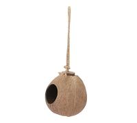 HANABASS 1pc Coconut Shell Bird Nest Natural Grass Birds Shelter for Outdoor Breeding Provides Warmth and Safety from Elements